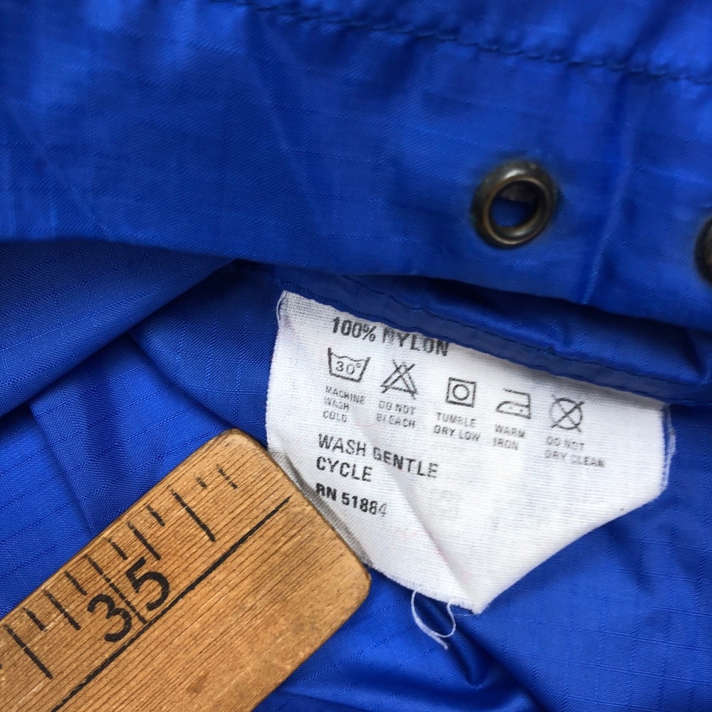 Vintage Patagonia Colorblock Anorak Windbreaker Pink Blue Ripstop Large - Picture 8 of 11